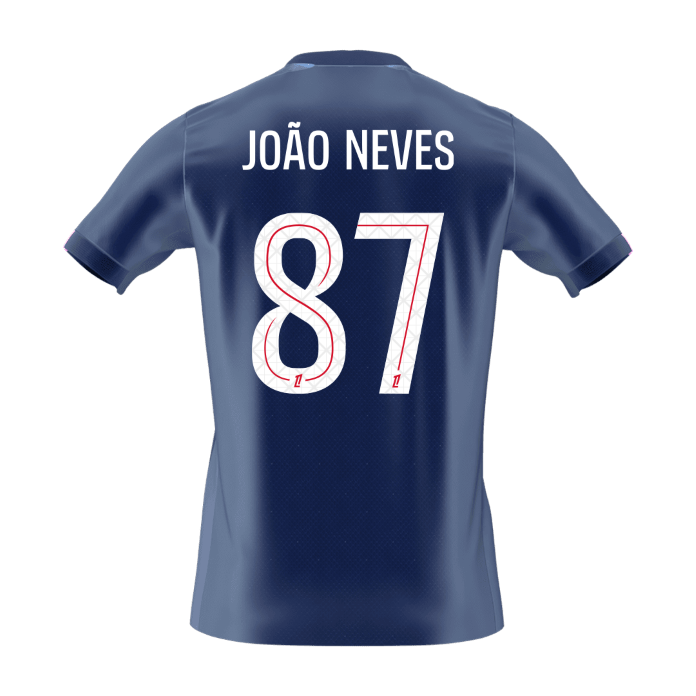 JOÃO NEVES #87 PSG
Otthon Futball Mez 2025/26 Sötétkék