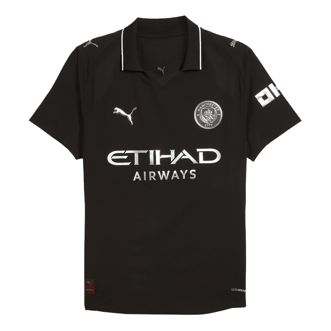 RODRIGO #16 Játékos Manchester City Idegenbeli Soccer Mez 2025/26 Fekete