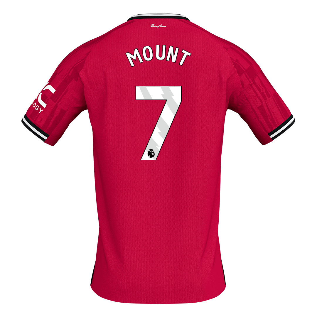 MOUNT #7 Manchester United Hazai Futball Mez 2025/26 Piros