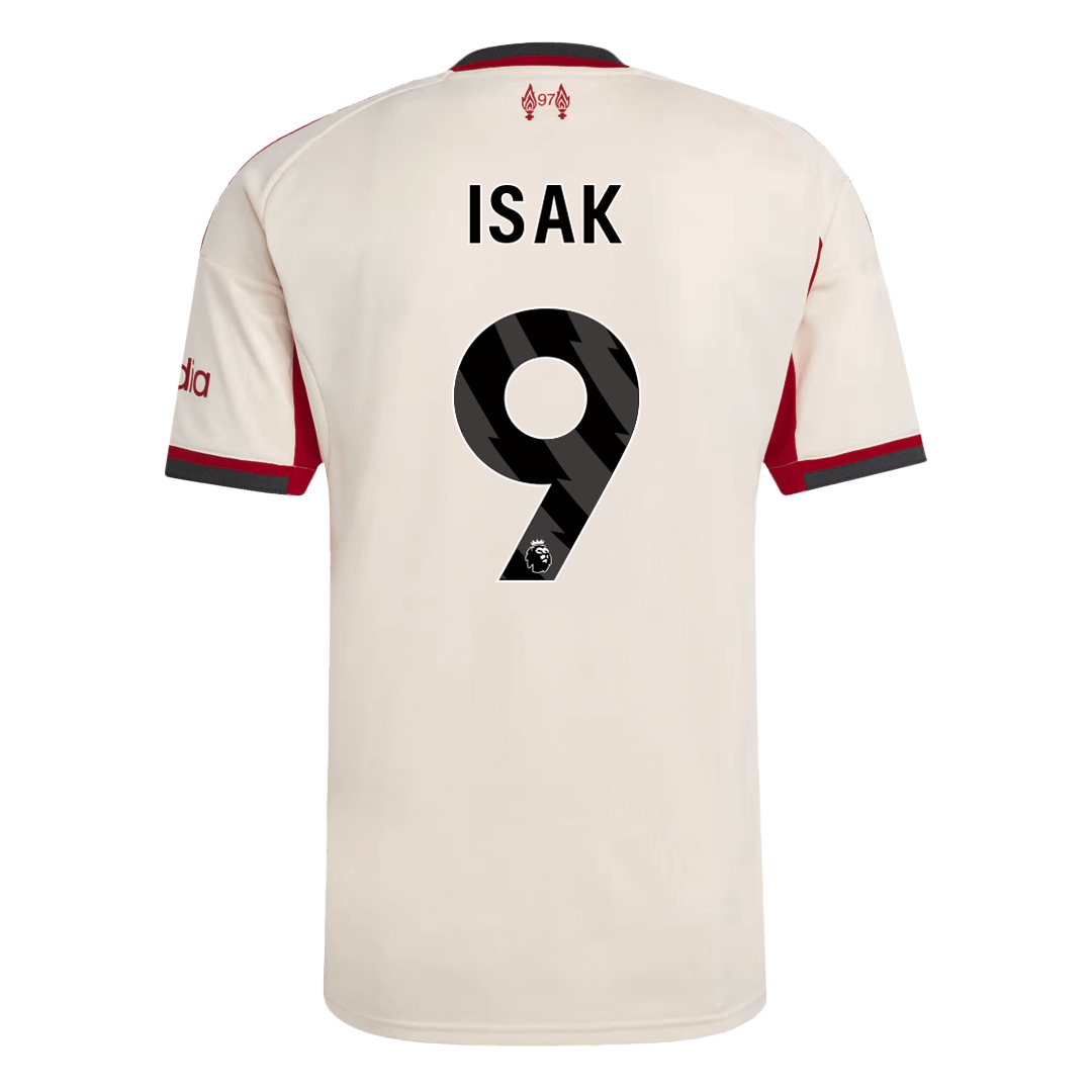 ISAK #9 Liverpool
Idegen
Futball Mez
2025/26
Fehér