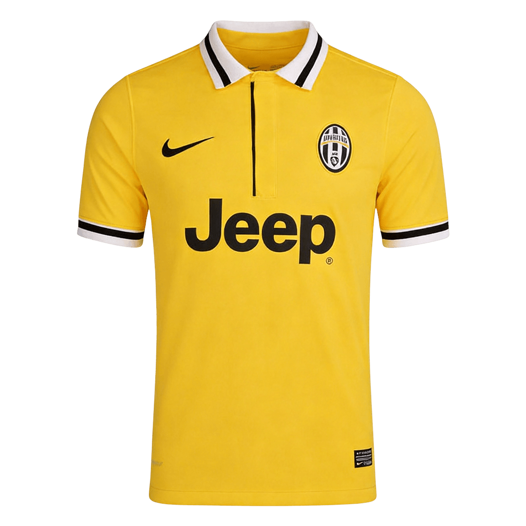 PIRLO #21 Juventus Idegenbeli Retro Futball Mez 2013/14 Sárga