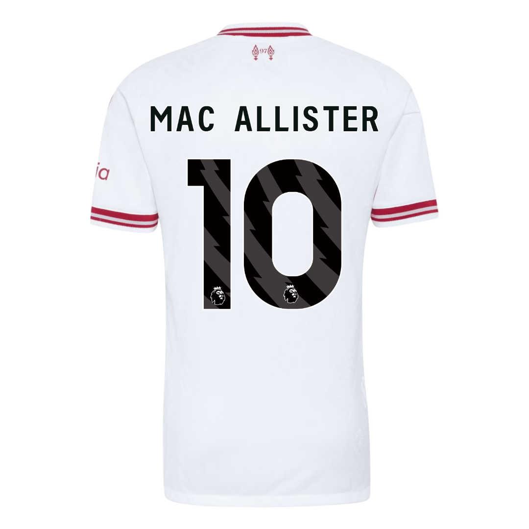 MAC ALLISTER #10 Liverpool Játékos Verzió Idegenbeli Mez 2026/27 Fehér