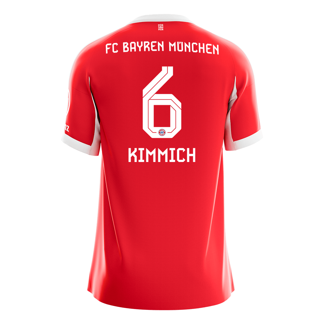KIMMICH #6 Bayern Munich Hazai Futball Mez 2025/26 Piros