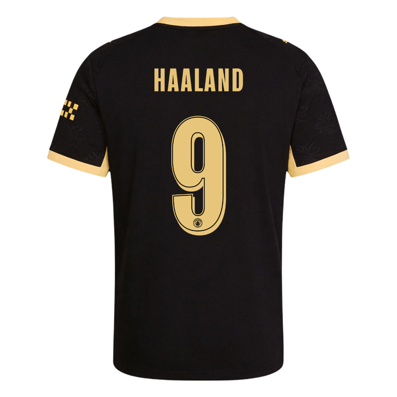 HAALAND #9 Manchester City Játékos Verzió Idegenbeli Mez 2026/27 Fekete - UCL