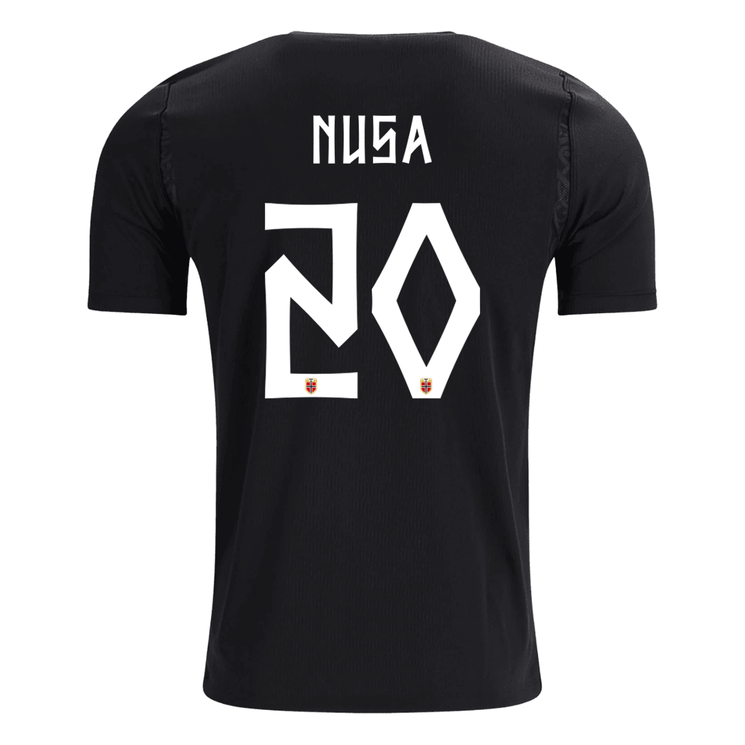 NUSA #20 Norvégia Idegenbeli Világbajnoki Mez 2026 Fekete