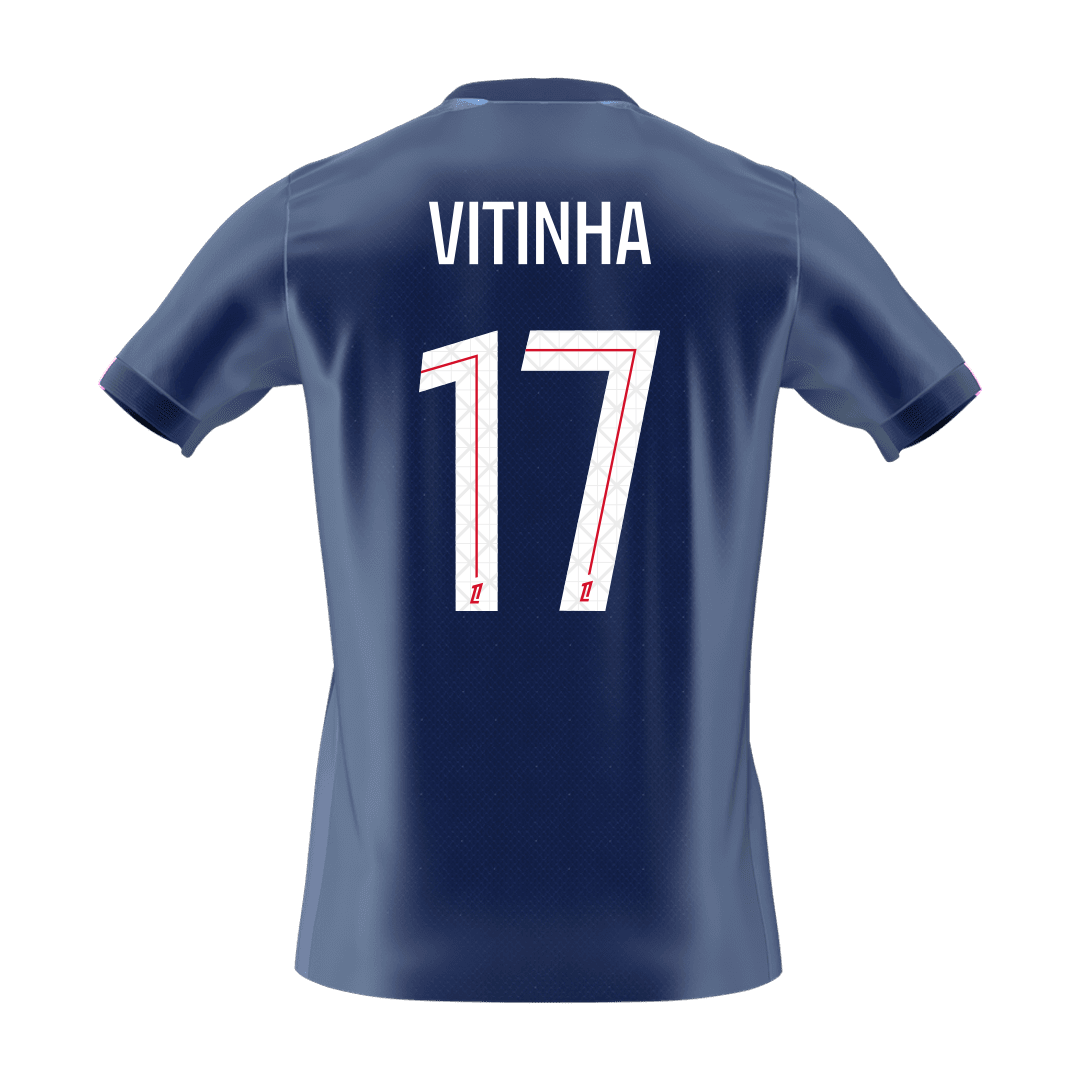 VITINHA #17 PSG Hazai Futball Mez 2025/26 Sötétkék