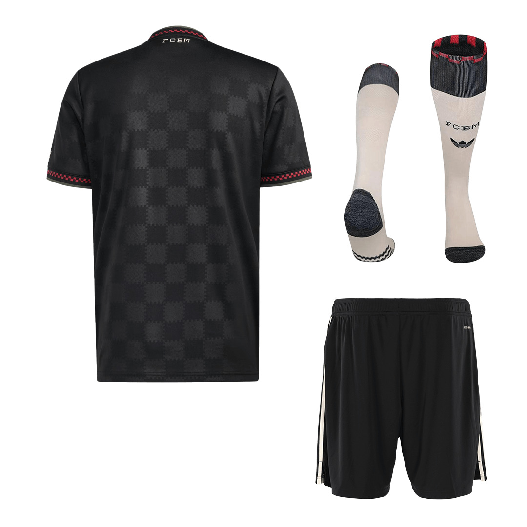 Bayern Munich Idegenbeli Harmadik Mez Szett (Mez+Nadrág+Zokni) 2025/26 Fekete