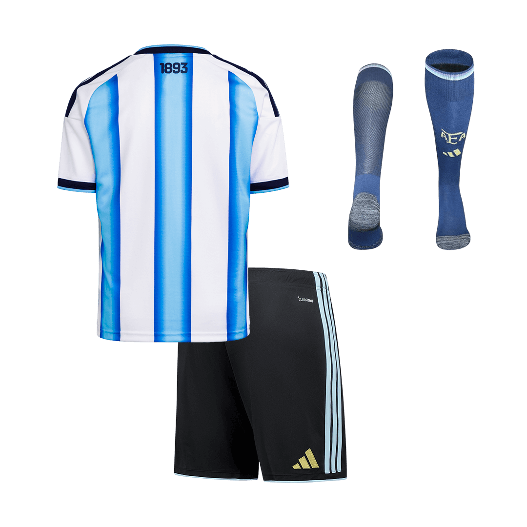 Argentína Gyerek Hazai Világbajnokság Mez Készlet(Mez+Nadrág+Zokni) 2025/26