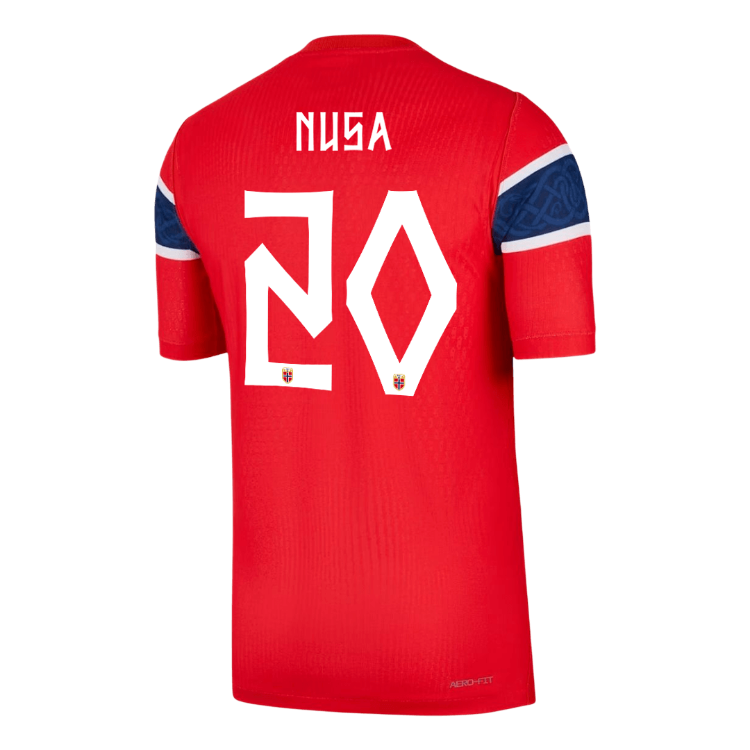 NUSA #20 Norvégia Játékos Verzió Hazai Világbajnoki Mez 2026 Piros