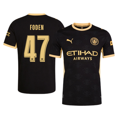 FODEN #47 Manchester City Játékos Verzió Idegenbeli Mez 2026/27 Fekete - UCL