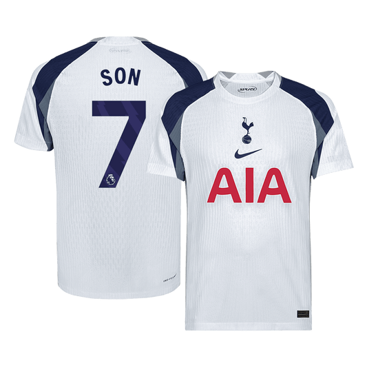 SON #7 Tottenham Hotspur Játékos Otthon Mez 2025/26 Fehér