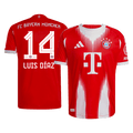 LUIS DÍAZ #14 Játékos Bayern Munich Otthon Soccer Mez 2025/26 Piros