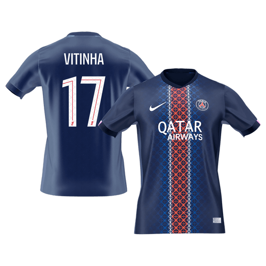 VITINHA #17 PSG Hazai Futball Mez 2025/26 Sötétkék