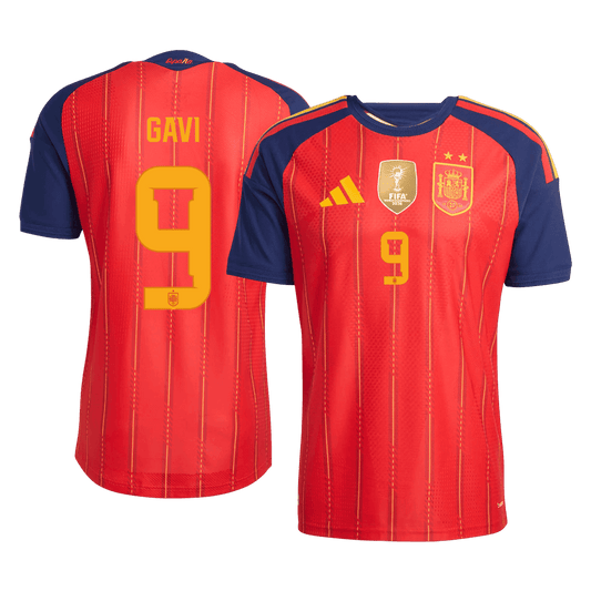 GAVI #9 Spanyolország Játékos Verzió Hazai Mez Világbajnoki 2026 Piros