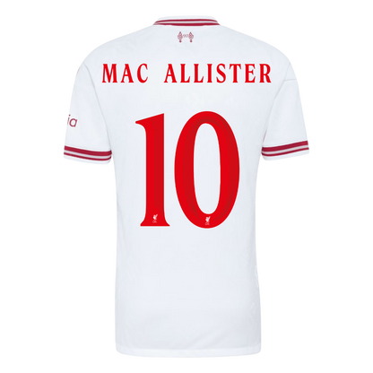 MAC ALLISTER #10 Liverpool Játékos Verzió Idegenbeli Mez 2026/27 Fehér - UCL