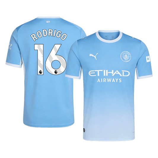 RODRIGO #16 Manchester City Hazai Mez 2026/27 Kék