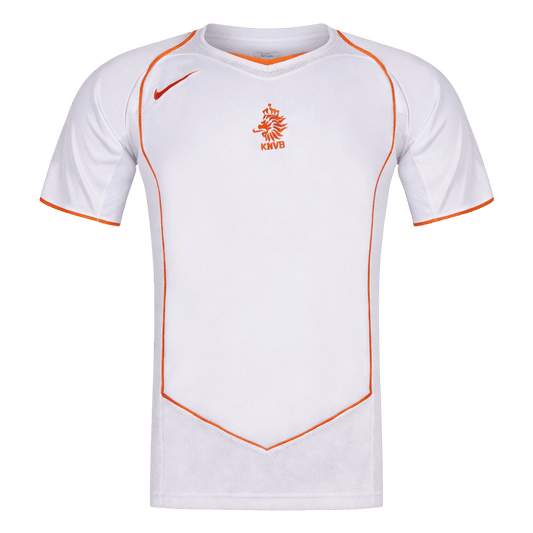 Hollandia Idegenbeli Retro Futball Mez 2004 Fehér