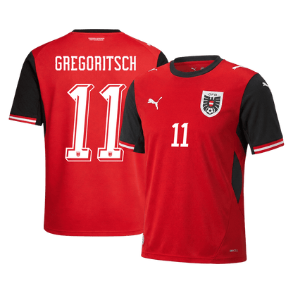 GREGORITSCH #11 Ausztria Hazai Világbajnoki Mez 2026 Piros