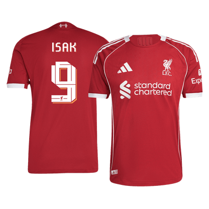 ISAK #9 Liverpool Játékos Otthoni Mez 2025/26 Piros - UCL