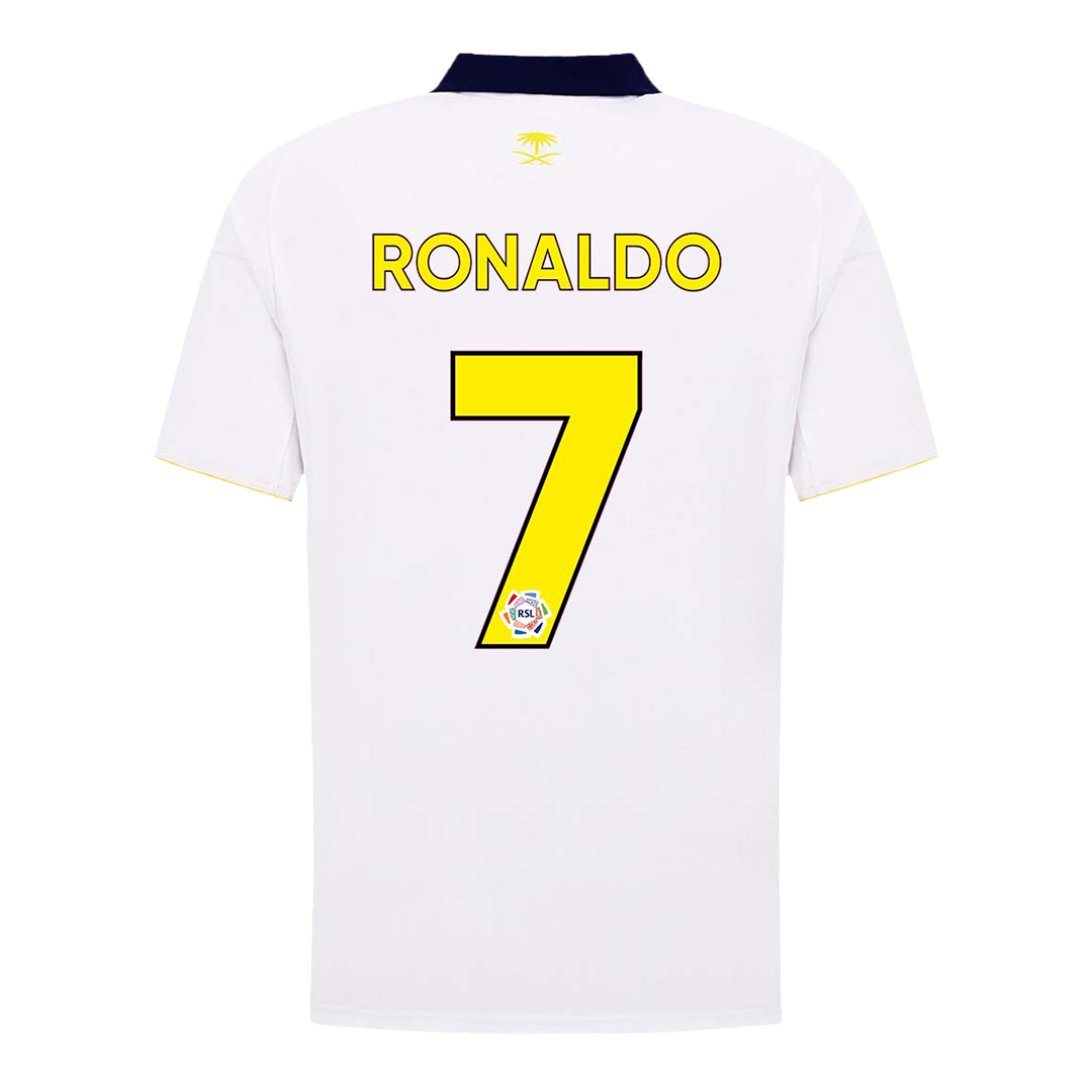 RONALDO #7 Al Nassr Idegen Harmadik 2025/26 Fehér futball mez