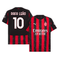 RAFA LEÃO #10 AC Milan Otthoni Soccer Mez 2025/26 Piros&Fekete