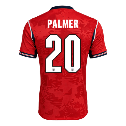 PALMER #20 Anglia Játékos Verzió Idegenbeli Mez Világbajnoki 2026 Piros