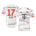 OLISE #17 Bayern Munich Játékos Idegenbeli Mez 2025/26 Fehér
