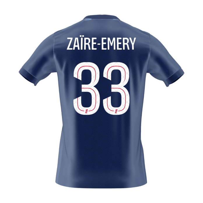 ZAïRE EMERY #33 PSG
 Otthon Futball Mez 2025/26 Sötétkék