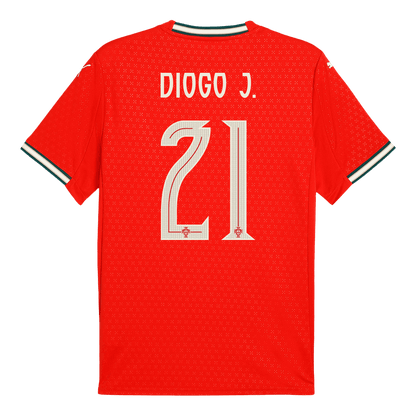 DIOGO J. #21 Portugália Otthoni Futball Mez 2025 Piros