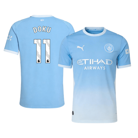 DOKU #11 Manchester City Játékos Verzió Hazai Mez 2026/27 Kék