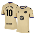 LAMINE YAMAL #10 Barcelona Játékos Idegenbeli Mez 2025/26 Sárga - UCL