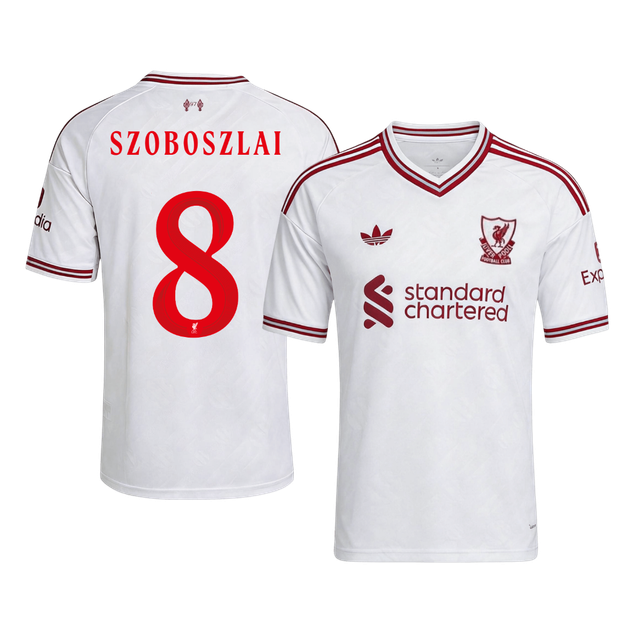SZOBOSZLAI #8 Liverpool Idegenbeli Mez 2026/27 Fehér