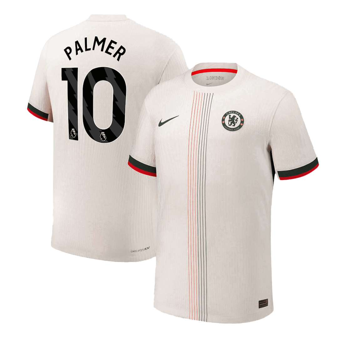 PALMER #10 Játékos Chelsea Idegenbeli Soccer Mez 2025/26 Fehér
