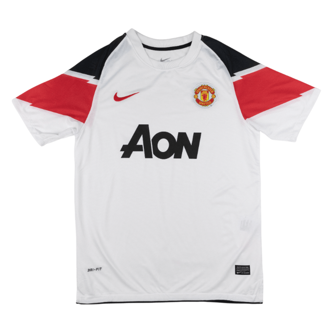 Manchester United Idegenbeli Retro Futball Mez 2010/11 Fehér 2025/26