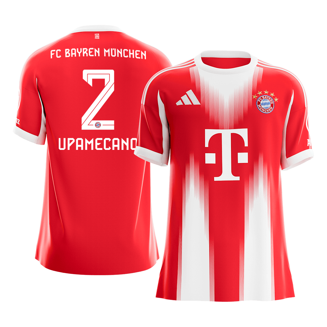 UPAMECANO #2 Bayern Munich Hazai Futball Mez 2025/26 Piros