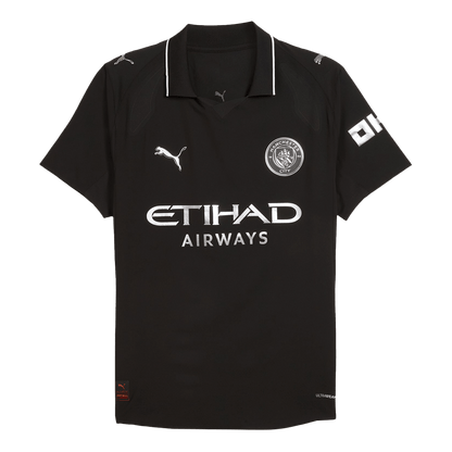 RODRIGO #16 Játékos Manchester City Idegenbeli Soccer Mez 2025/26 Fekete