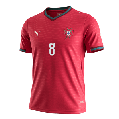 B.FERNANDES #8 Portugália Hazai Világbajnoki Mez 2026 Piros