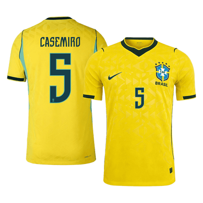 CASEMIRO #5 Brazília Játékos Verzió Hazai Mez Világbajnoki 2026 Sárga