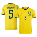 CASEMIRO #5 Brazília Játékos Verzió Hazai Mez Világbajnoki 2026 Sárga