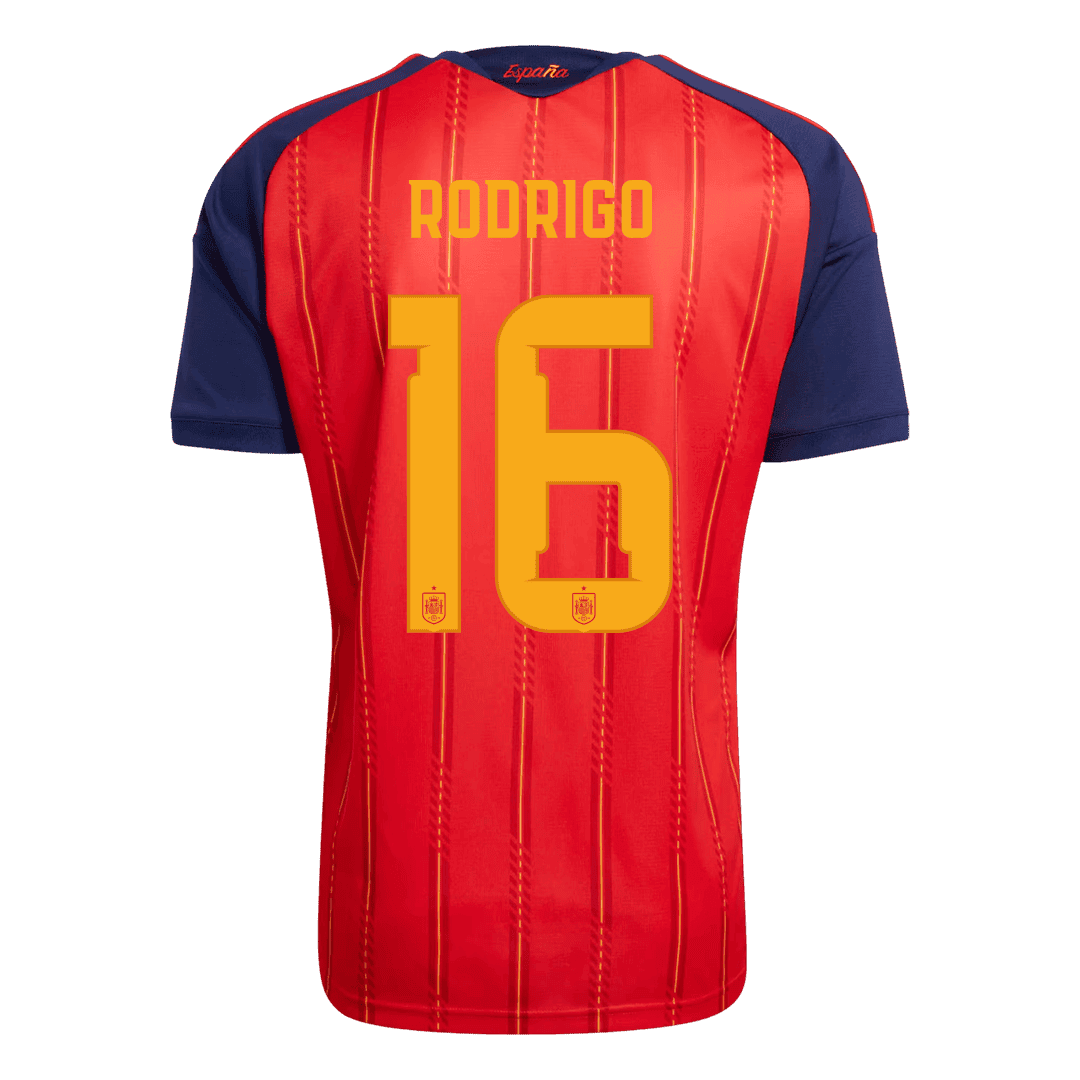 RODRIGO #16 Spanyolország Hazai Mez 2026 Piros