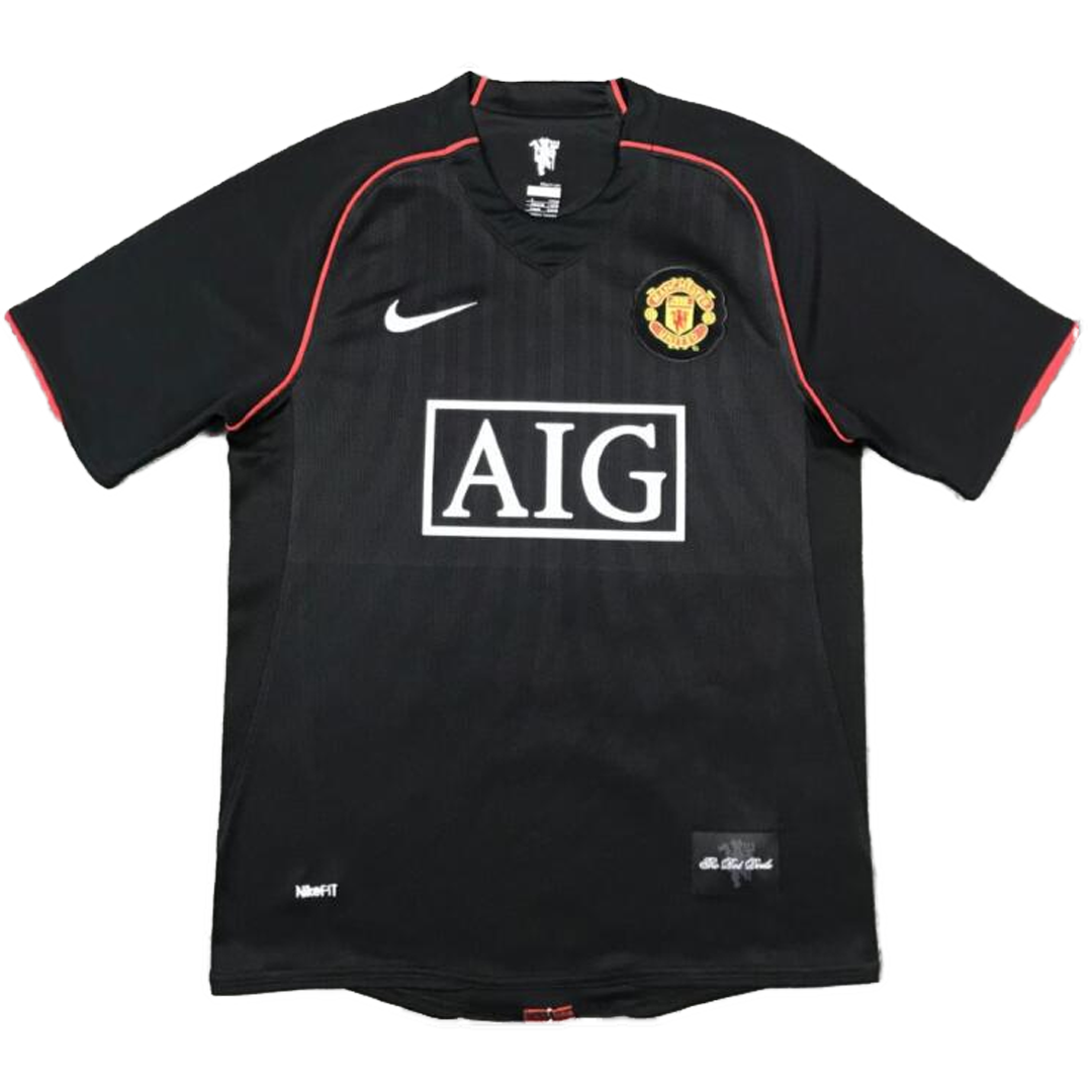 Manchester United Idegenbeli Retro Futball Mez 2007/08 Fekete