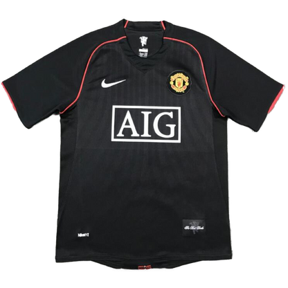 RONALDO #7 Manchester United Idegenbeli Retro Futball Mez 2007/08 Fekete