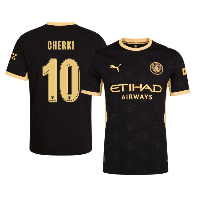 CHERKI #10 Manchester City Játékos Verzió Idegenbeli Mez 2026/27 Fekete - UCL