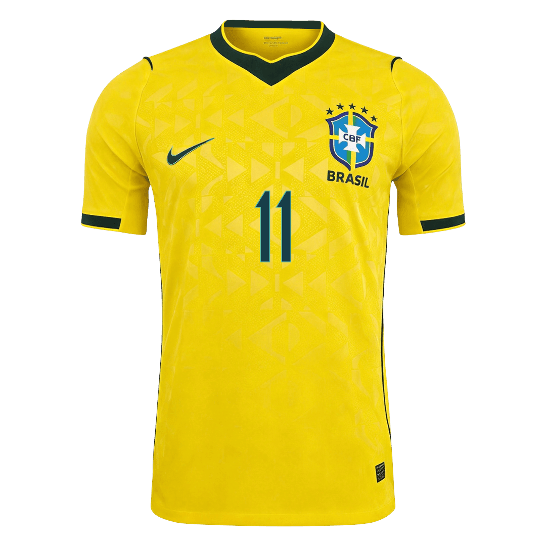 RAPHINHA #11 Brazília Játékos Verzió Hazai Mez Világbajnoki 2026 Sárga