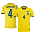 MARQUINHOS #4 Brazília Játékos Verzió Hazai Mez Világbajnoki 2026 Sárga