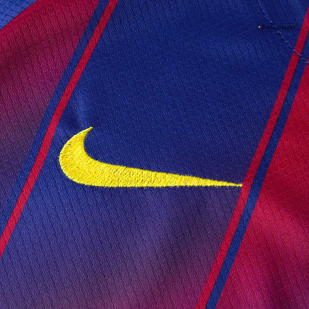 Kid's Barcelona Hazai Soccer Mez Készlet(Mez+Rövidnadrág) 2025/26 Piros&Kék