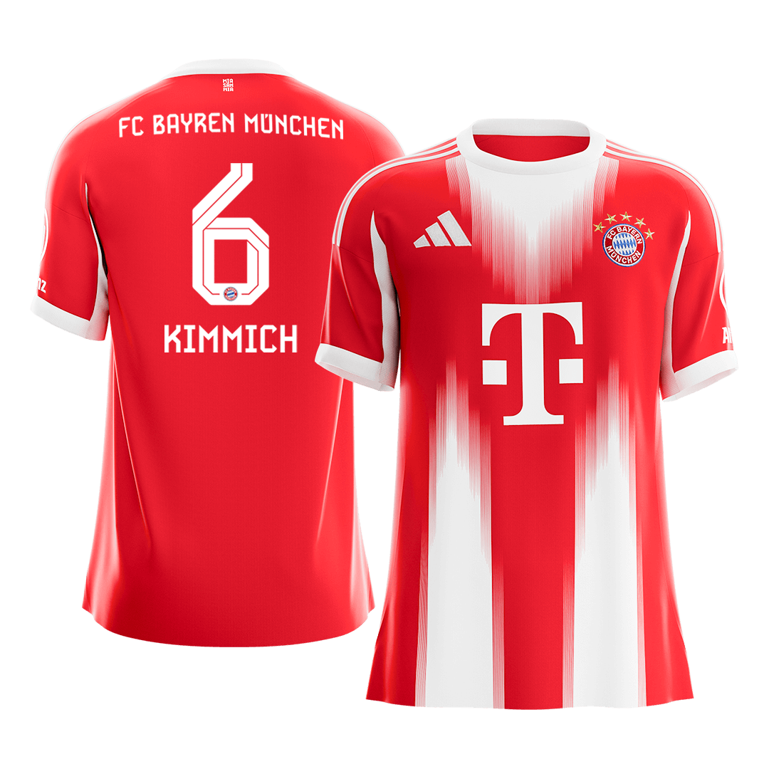 KIMMICH #6 Bayern Munich Hazai Futball Mez 2025/26 Piros