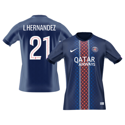 L.HERNANDEZ #21 PSG Hazai Futball Mez 2025/26 Sötétkék