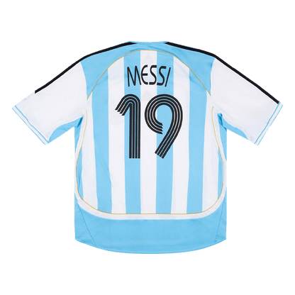 Vintage Soccer Jersey MESSI #19 Argentina Home 2006