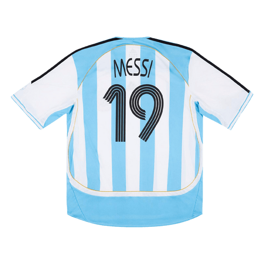 Vintage Soccer Jersey MESSI #19 Argentina Home 2006